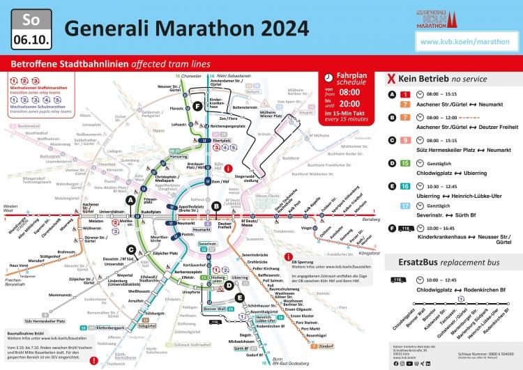 nderungen im Stadtbahnverkehr aufgrund des Kln Marathons