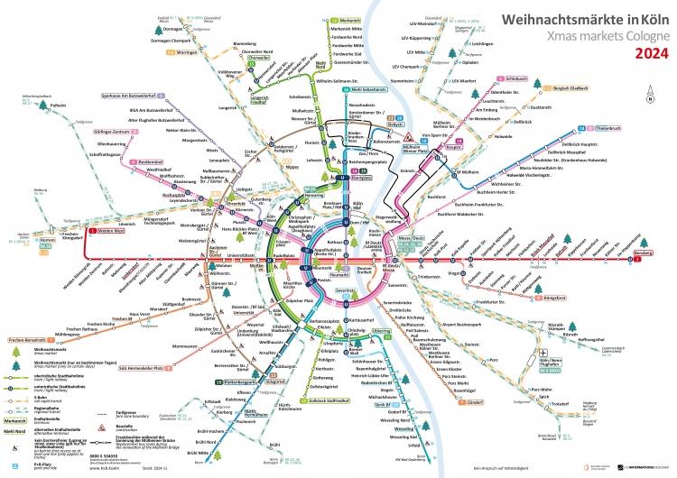 Weihnachtsmark-Liniennetzplan